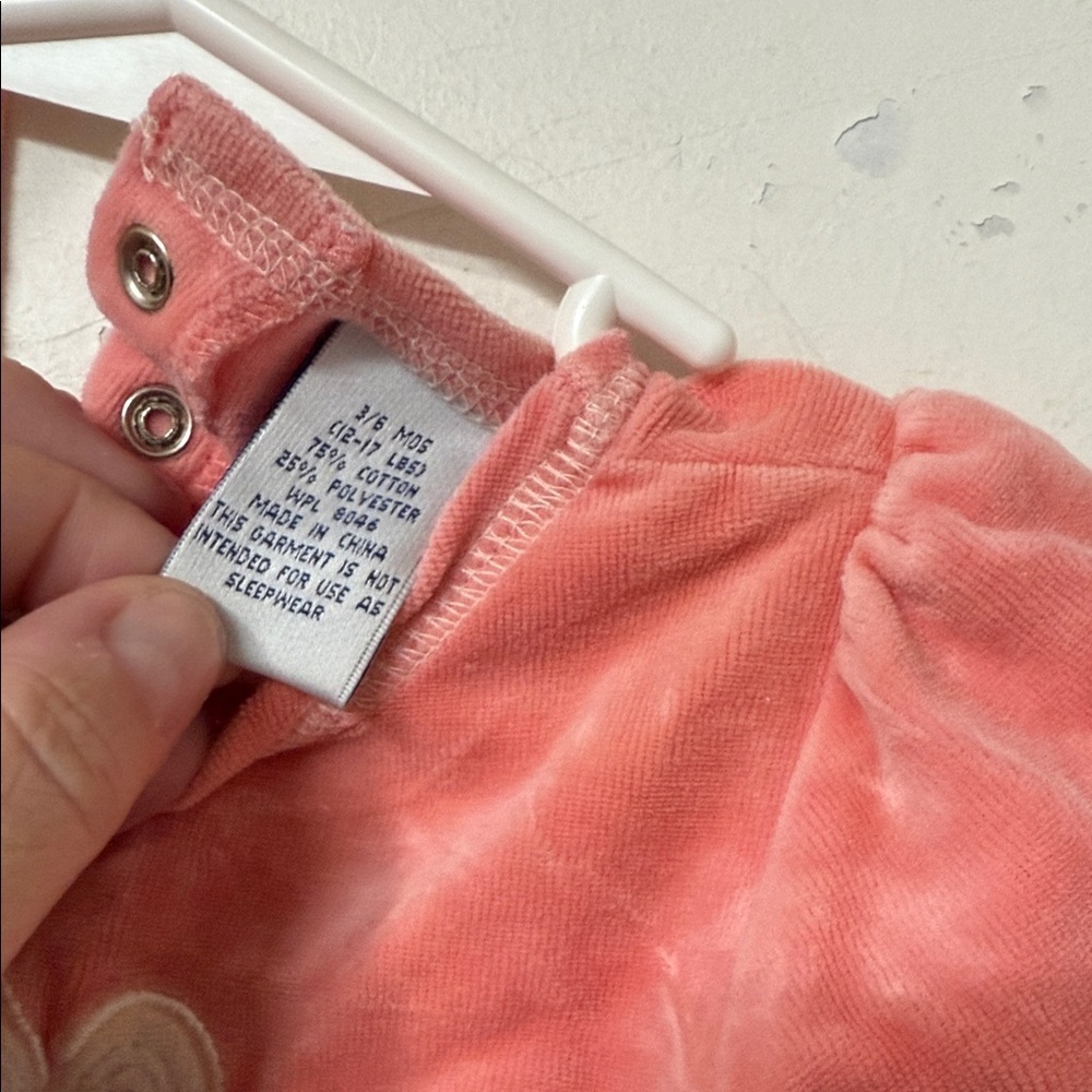 First Impressions Coral Floral Footie Y2K - Picture 2 of 2